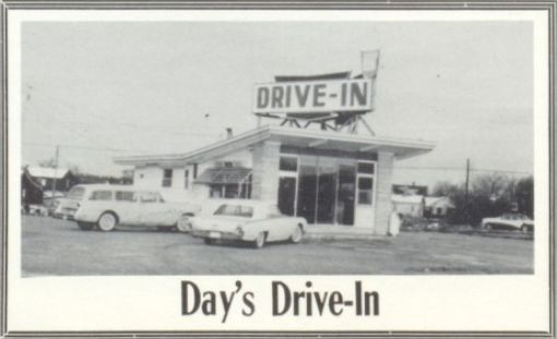 Days Drive-In (Bobs Drive-In) - 1960S Yearbook Ad